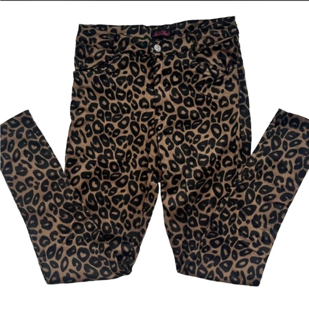 Motel Rocks Indie Sleeze Leopard Print Pants Sz S